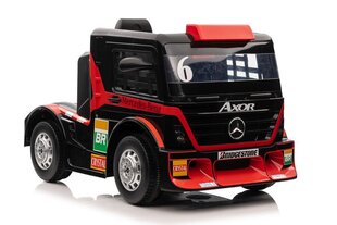 Viens elektroauto ar piekabi Mercedes-Benz Axor XMX622, sarkans cena un informācija | Bērnu elektroauto | 220.lv