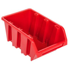 Lekraušanas kaste 10 vienību šķirošanas kaste 8x11,5x6 cm sarkana | Darbnīcā ir sakrautas plastmasas uzglabāšanas kastes cena un informācija | Instrumentu kastes | 220.lv