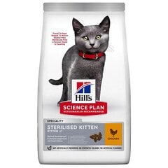 Сухой стерилизованный корм Hill's SP Feline Kitten для стерилизованных котят, 1.5 кг цена и информация | Сухой корм для кошек | 220.lv
