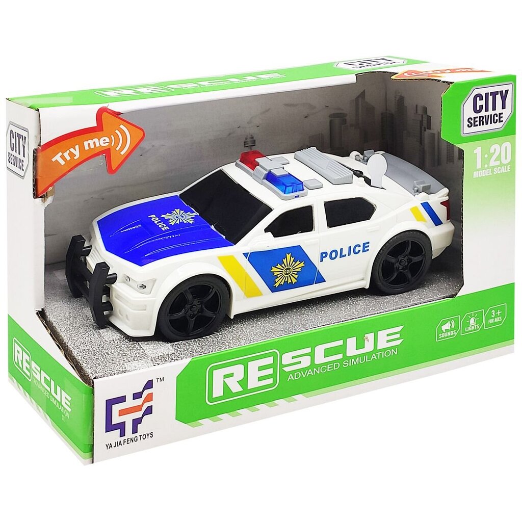 Игрушечная машинка City Service Rescue, Police, A1116-3 цена | 220.lv