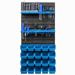 20 sakraujamas kastes ar sienas plauktu 39 x 78 cm Instrumentu turētājs cena un informācija | Instrumentu kastes | 220.lv