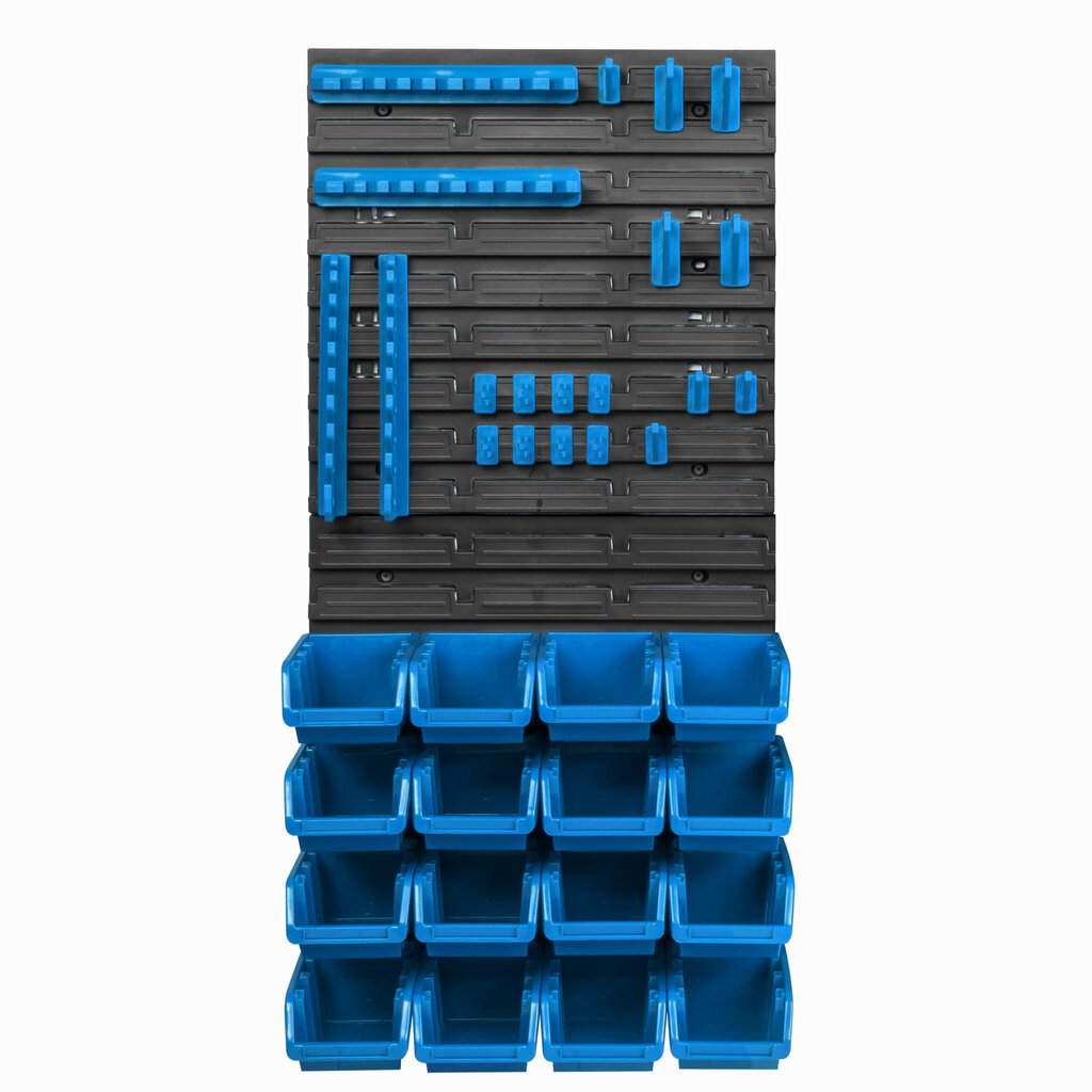 16 sakraujamas kastes ar sienas plauktu 39 x 78 cm Instrumentu turētājs cena un informācija | Instrumentu kastes | 220.lv