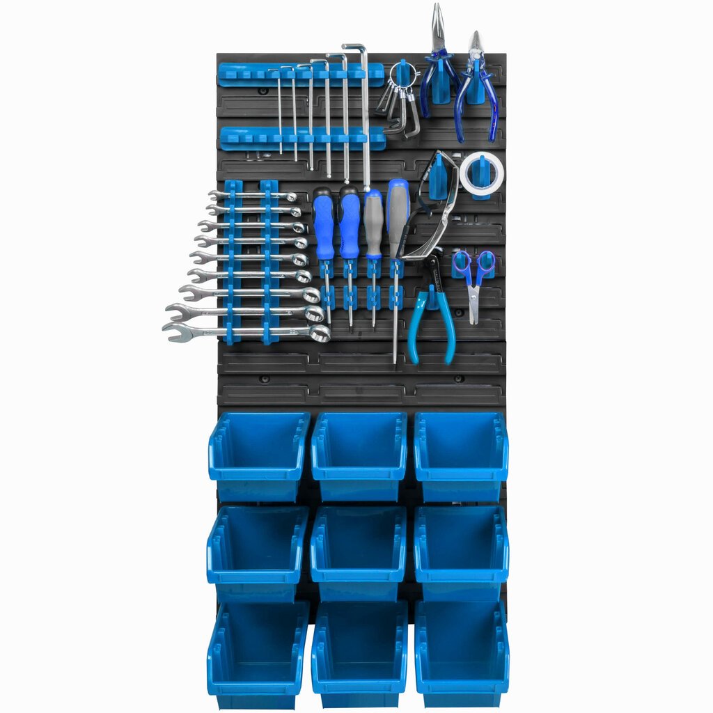 9 sakraujamas kastes ar sienas plauktu 39 x 78 cm Instrumentu turētājs cena un informācija | Instrumentu kastes | 220.lv