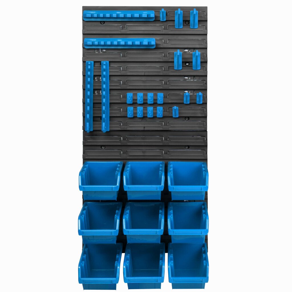 9 sakraujamas kastes ar sienas plauktu 39 x 78 cm Instrumentu turētājs цена и информация | Instrumentu kastes | 220.lv