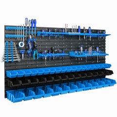 47 sakraujamas kastes ar sienas plauktu 154 x 78 cm Instrumentu turētājs cena un informācija | Instrumentu kastes | 220.lv