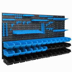 39 sakraujamas kastes ar sienas plauktu 154 x 78 cm Instrumentu turētājs cena un informācija | Instrumentu kastes | 220.lv