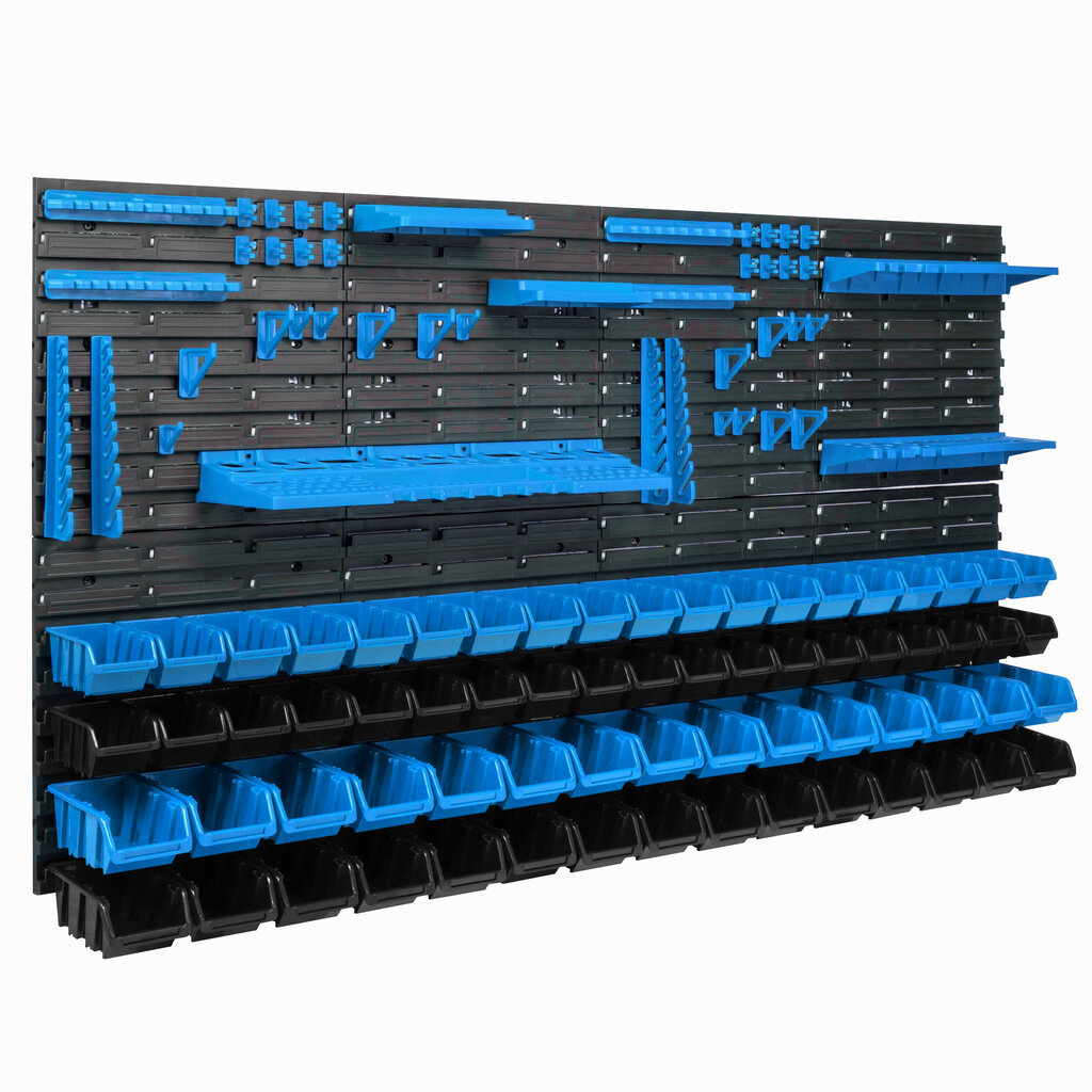 68 sakraujamas kastes ar sienas plauktu 154 x 78 cm Instrumentu turētājs цена и информация | Instrumentu kastes | 220.lv