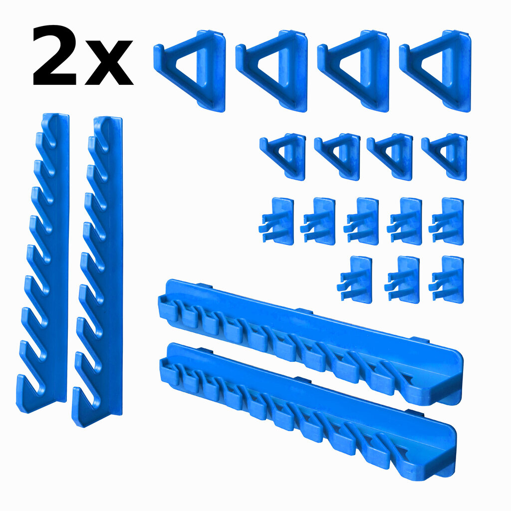 43 sakraujamas kastes ar sienas plauktu 154 x 78 cm Instrumentu turētājs cena un informācija | Instrumentu kastes | 220.lv