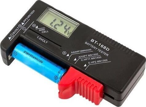 Digitālā bateriju pārbaudes ierīce cena un informācija | Baterijas | 220.lv