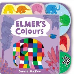 Elmer's Colours: Tabbed Board Book cena un informācija | Grāmatas mazuļiem | 220.lv