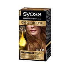 Noturīga matu krāsa Olio Intense Syoss N 8,60 Medus Blonds cena un informācija | Matu krāsas | 220.lv