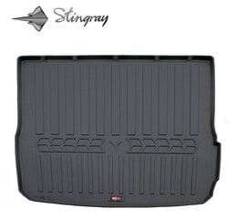 Bagāžas nodalījuma gumijas paklājiņš AUDI A6 C6 2004-2011 (universal, without niches) black /6030031 цена и информация | Коврики для багажника по авто моделям | 220.lv