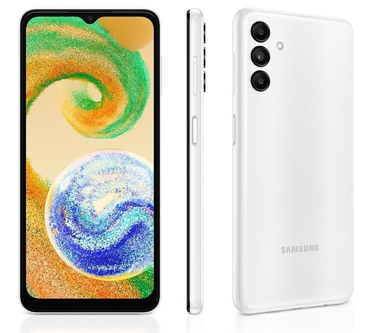 Samsung Galaxy A04s 3/32GB SM-A047FZWUEUE White cena un informācija | Mobilie telefoni | 220.lv