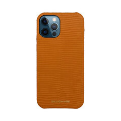 Кожаный чехол для iPhone 12 Pro Max (6,7″), оранжевый цена и информация | Чехлы для телефонов | 220.lv