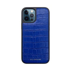 Кожаный чехол для iPhone 12 Pro Max (6,7″), синий цена и информация | Чехлы для телефонов | 220.lv