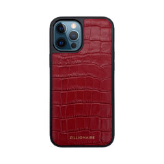 ZILLIONAIRE iPhone 12 Pro Max (6,7″) Croco Matte ādas apvalks – Sarkans cena un informācija | Telefonu vāciņi, maciņi | 220.lv