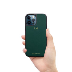 ZILLIONAIRE iPhone 12 Pro Max (6,7″) Epsom ādas apvalks – Zaļš cena un informācija | Telefonu vāciņi, maciņi | 220.lv