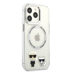 Karl Lagerfeld MagSafe Compatible Case Karl and Choupette for iPhone 13 Pro Transparent cena un informācija | Telefonu vāciņi, maciņi | 220.lv