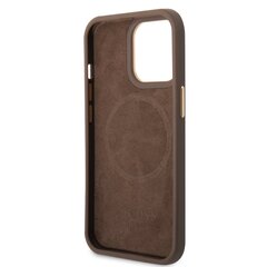 Guess PU 4G MagSafe Compatible Case for iPhone 14 Pro Brown цена и информация | Чехлы для телефонов | 220.lv