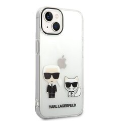 Чехол Karl Lagerfeld PC/TPU Ikonik Karl and Choupette Case для iPhone 14 Plus  цена и информация | Чехлы для телефонов | 220.lv