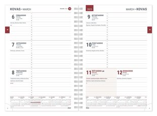 Darba grāmata A5 SPIREX WEEK FLEX, tumši zila cena un informācija | Kalendāri, piezīmju grāmatas | 220.lv