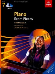 Piano Exam Pieces 2023 & 2024, ABRSM Grade 7, with audio: Selected from the 2023 & 2024 syllabus cena un informācija | Mākslas grāmatas | 220.lv