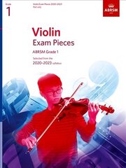 Violin Exam Pieces 2020-2023, ABRSM Grade 1, Part: Selected from the 2020-2023 syllabus cena un informācija | Mākslas grāmatas | 220.lv