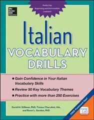 Italian Vocabulary Drills цена и информация | Учебный материал по иностранным языкам | 220.lv