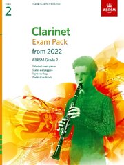 Clarinet Exam Pack from 2022, ABRSM Grade 2: Selected from the syllabus from 2022. Score & Part, Audio Downloads, Scales   & Sight-Reading цена и информация | Книги об искусстве | 220.lv