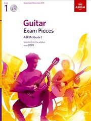 Guitar Exam Pieces from 2019, ABRSM Grade 1, with CD: Selected from the syllabus starting 2019 cena un informācija | Mākslas grāmatas | 220.lv