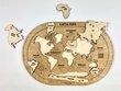 Koka puzle bērniem "Pasaules karte" цена и информация | Attīstošās rotaļlietas | 220.lv