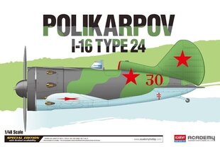 Līmējams modelis  Academy 12314 Polikarpov I-16 Type 24 1/48 цена и информация | Склеиваемые модели | 220.lv
