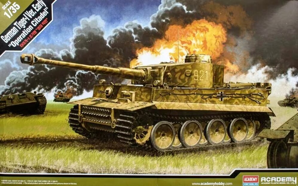 Līmējams modelis  Academy 13509 German Tiger-I Ver. EARLY Operation Citadel 1/35 цена и информация | Līmējamie modeļi | 220.lv