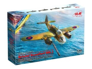 Līmējams modelis  ICM 48310 WWII British Torpedo-Bomber Bristol Beaufort Mk.I 1/48 cena un informācija | Līmējamie modeļi | 220.lv