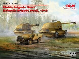 Līmējams modelis  ICM DS3517 Mobile brigade West Schnelle Brigade West 1943 1/35 цена и информация | Склеиваемые модели | 220.lv