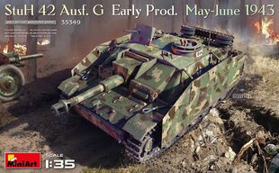 Līmējams modelis  MiniArt 35349 StuH 42 Ausf. G Early Prod (May-June 1943) 1/35 cena un informācija | Līmējamie modeļi | 220.lv