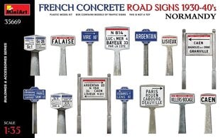 Līmējams modelis  MiniArt 35669 French Concrete Road Signs 1930-40's. Normandy 1/35 цена и информация | Склеиваемые модели | 220.lv
