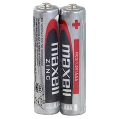 Baterijas Maxell Zinc, AAA (R03), 2 gab. cena un informācija | Baterijas | 220.lv