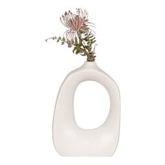 Керамическая белая ваза Hollow 27,5см цена и информация | Вазы | 220.lv