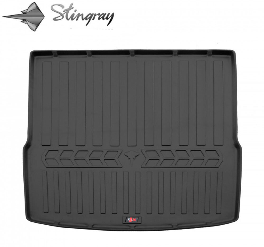 Bagāžas nodalījuma gumijas paklājiņš VOLKSWAGEN Passat B6 2005-2010 (universal) black /6024111 цена и информация | Bagāžnieka paklājiņi pēc auto modeļiem | 220.lv