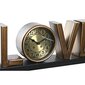 Galda pulkstenis DKD Home Decor Love Varš Sudrabains Dzelzs (39 x 8 x 15 cm) (2 gb.) cena un informācija | Pulksteņi | 220.lv