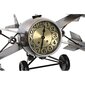 Galda pulkstenis DKD Home Decor Sudrabains Bronza Dzelzs Maza Lidmašīna (38,5 x 28 x 19,5 cm) (2 gb.) cena un informācija | Pulksteņi | 220.lv