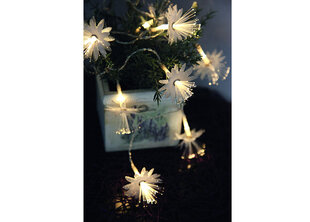 Dekoratīvā virtene Fibry, balta cena un informācija | Ziemassvētku lampiņas, LED virtenes | 220.lv