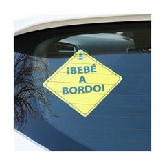 Знак для автомобиля ¡Bebé a Bordo! цена и информация | ПОЛКА-ОРГАНИЗАТОР ДЛЯ ТЕЛЕФОНА В АВТОМОБИЛЬ | 220.lv