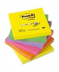 Стикеры 3M, Post-it, Z-Notes, 76x76 мм, цветные, неоновые (6x100) 0717-061 цена и информация | Тетради и бумажные товары | 220.lv