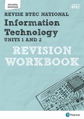 Revise BTEC National Information Technology Units 1 and 2 Revision Workbook: Edition 2 2nd edition cena un informācija | Sociālo zinātņu grāmatas | 220.lv