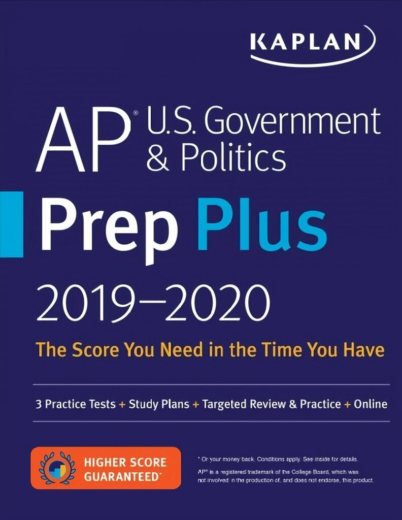 AP U.S. Government & Politics Prep Plus 2019-2020: 3 Practice Tests plus Study Plans plus Targeted Review & Practice plus Online цена и информация | Sociālo zinātņu grāmatas | 220.lv