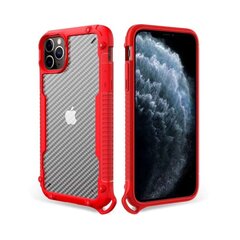 Oglekļa triecienizturīgs apvalks ar rokas siksnu priekš iPhone 12 Pro Max (6,7″) – Sarkans цена и информация | Чехлы для телефонов | 220.lv