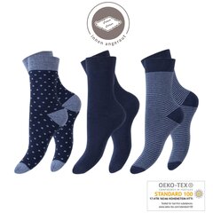 Термические женские махровые носки Footstar Thermo 60003, синие, 3 пары цена и информация | Женские носки | 220.lv