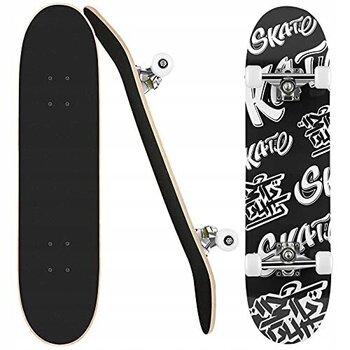 Klasiskais skrituļdēlis 79 cm, ABEC-9, black/white cena un informācija | Skrituļdēļi | 220.lv